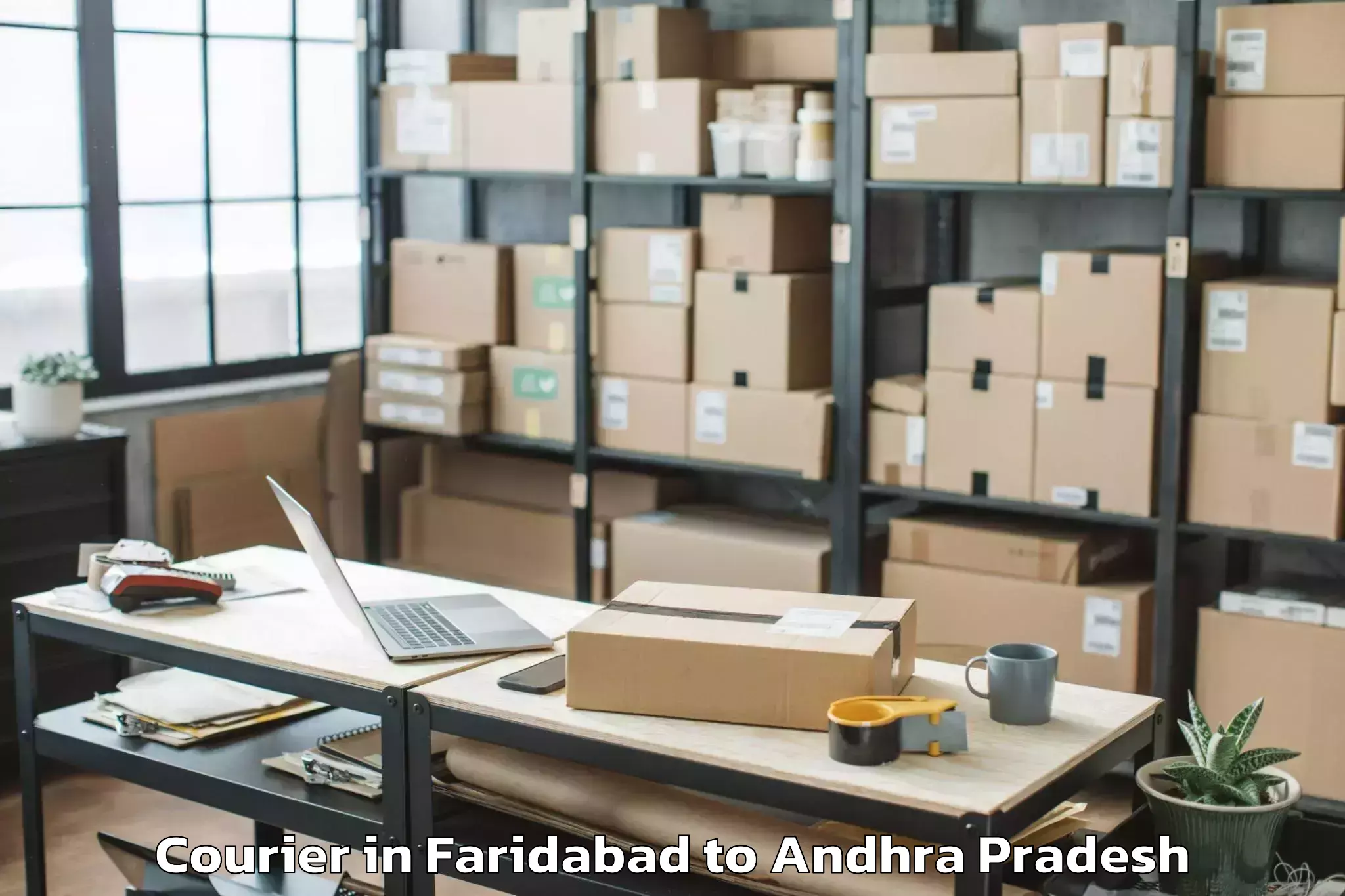 Affordable Faridabad to Banaganapalle Courier